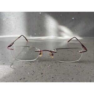 Mount Eyewear Stainless Lens 03 53-19-140 Red Rimless Eyeglasses Frames ONLY